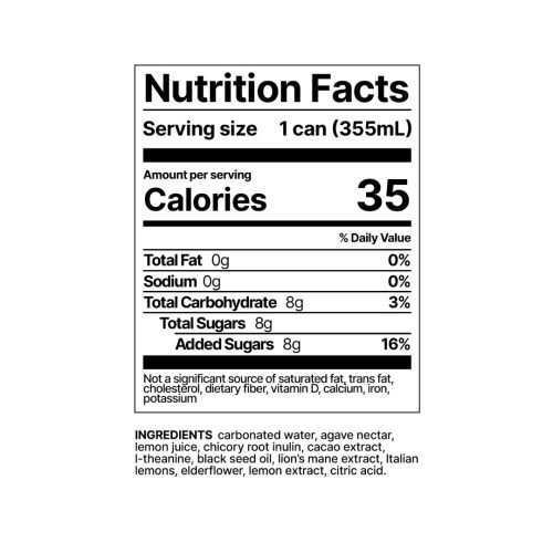 Flow Nutrition Facts