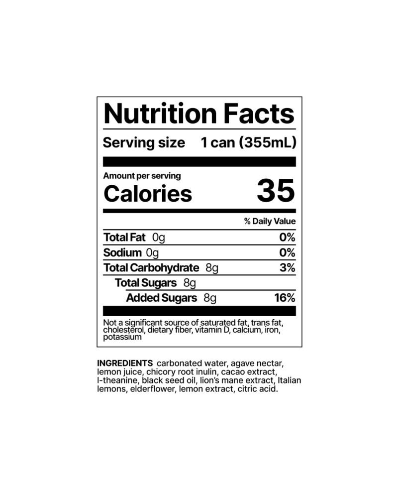 Flow Nutrition Facts